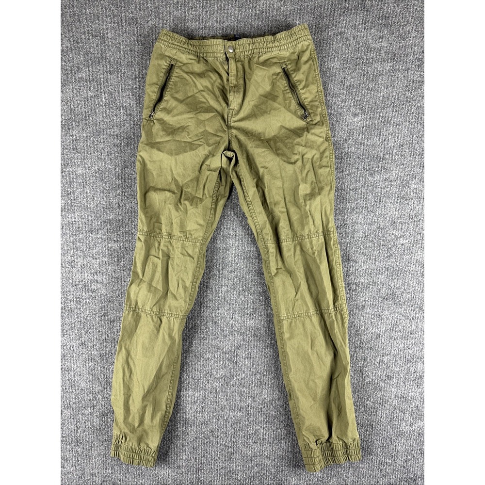 Polo Ralph Lauren Kids Joggers Olive Green Drawstring Elastic Waist Size L 14-16